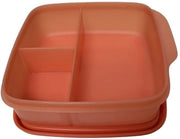 Lunchbox per viaggiatori con divisorio Eco+ 550 ml (arancione neon) per scuola
