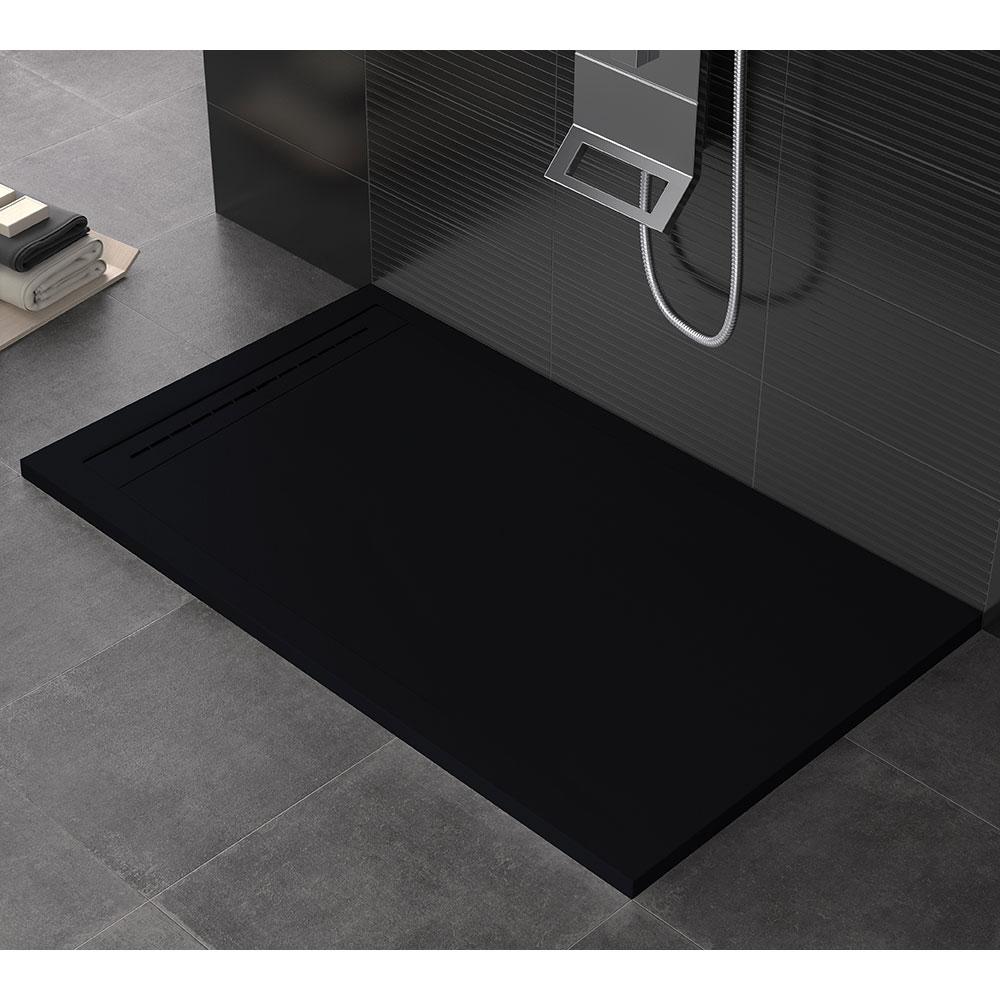 Piatto Doccia 80x200 cm in Pietra Bonussi Makalu Nero