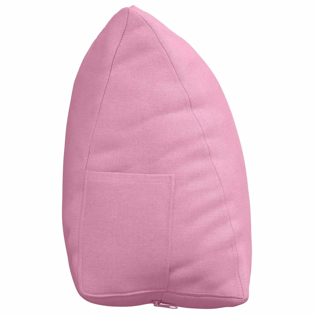 Cuscino per Schiena Rosa 45 x 20 x 35 cm Tessuto