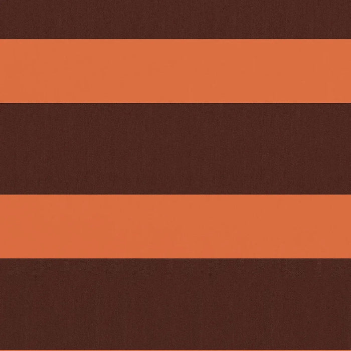 Paravento Balcone Arancione e Marrone 90x500 cm Tessuto Oxford