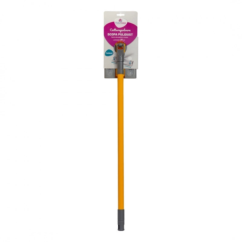 SCOPA PULIDUST 26CM CON MANICO TELESCOPICO 120CM.