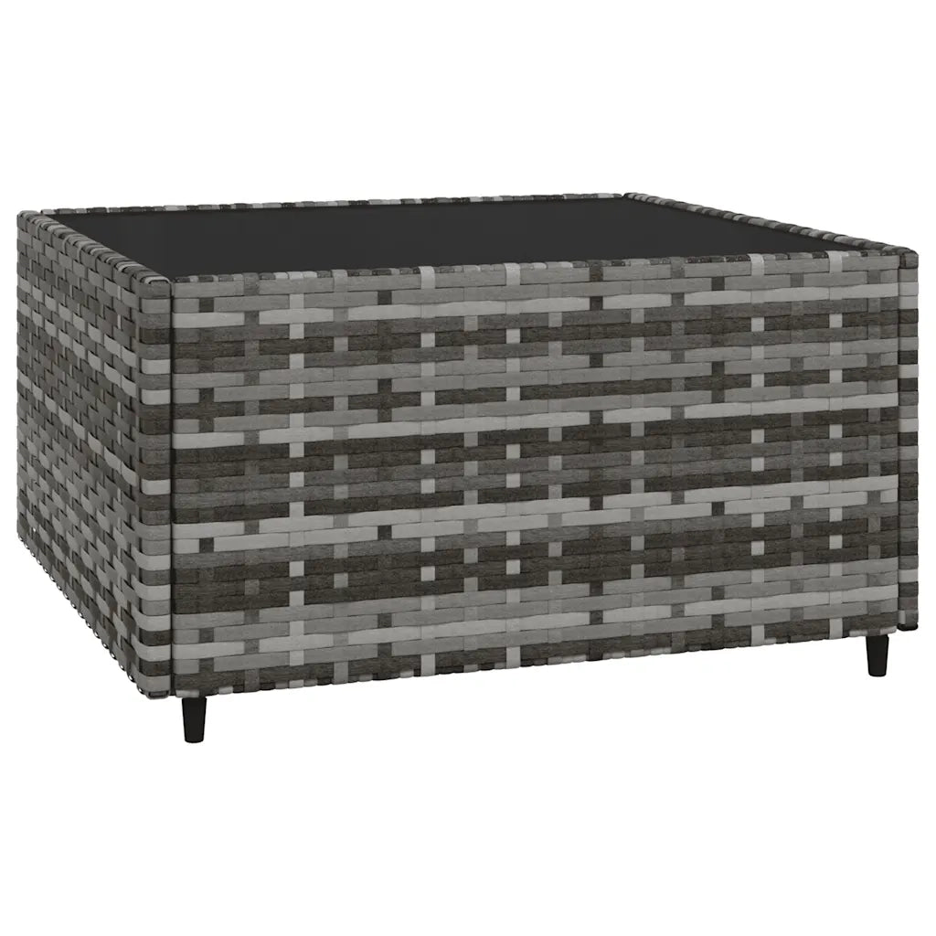 Set Divani da Giardino 3 pz | Set Salotto da Giardino con Cuscini in Polyrattan Grigio