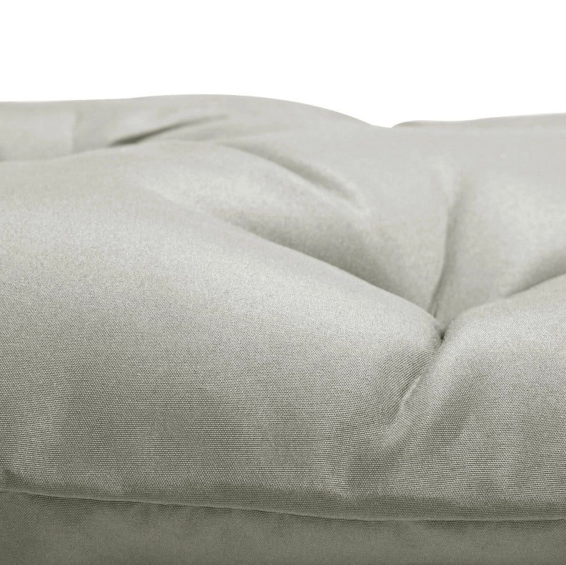 Cuscini per sedia 98x50x8 cm con lacci; in poliestere; grigio chiaro