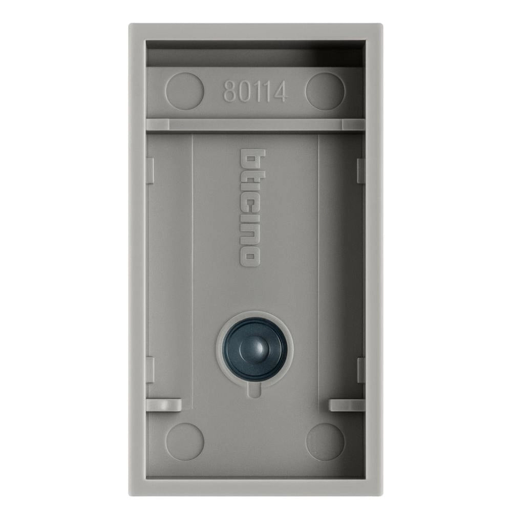 Copritasto 1 modulo grigio con simbolo luce bticino livinglight tech