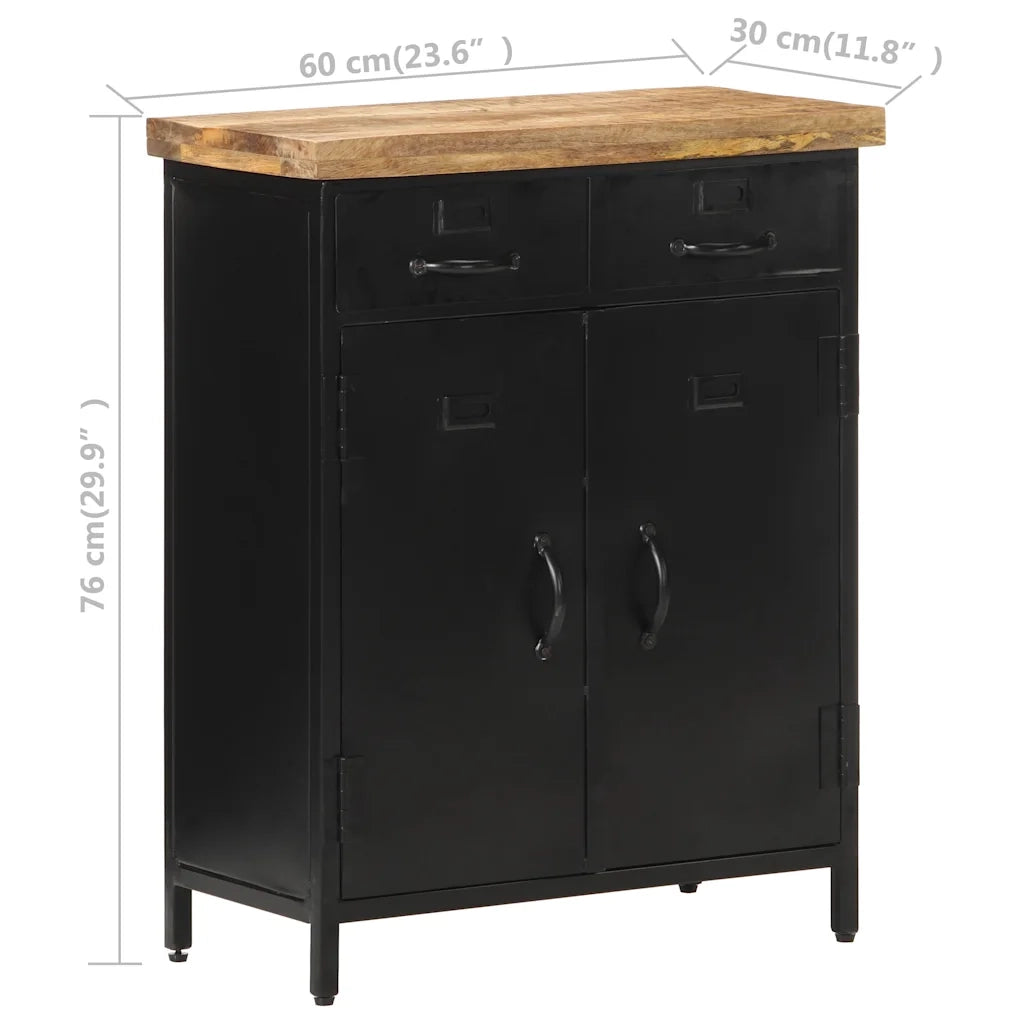 Credenza 60x30x76 cm in Legno di Mango Grezzo 320663