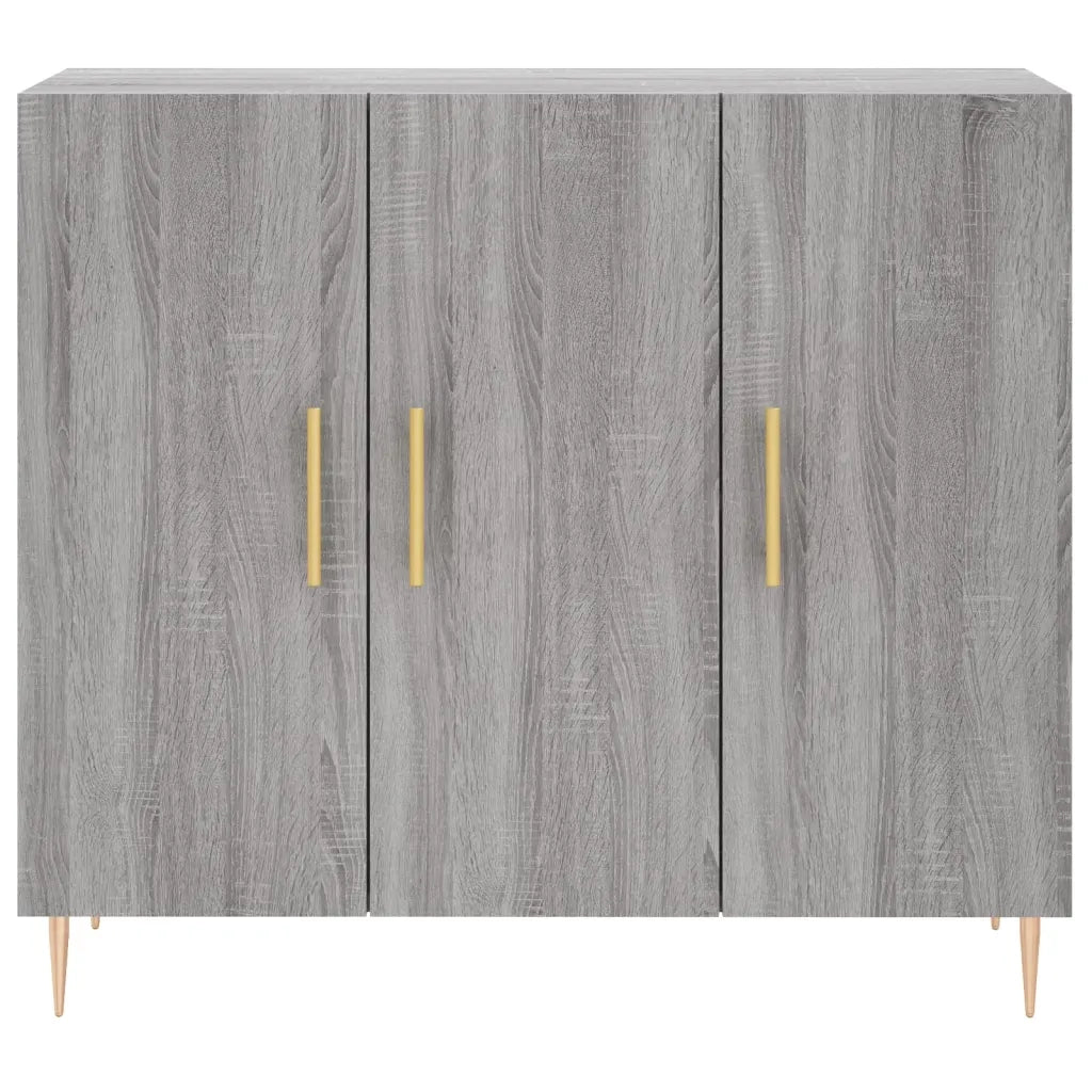 Credenza | Madia | Buffet da pranzo | Armadio da pranzo Grigio Sonoma 90x34x80 cm in Legno Multistrato