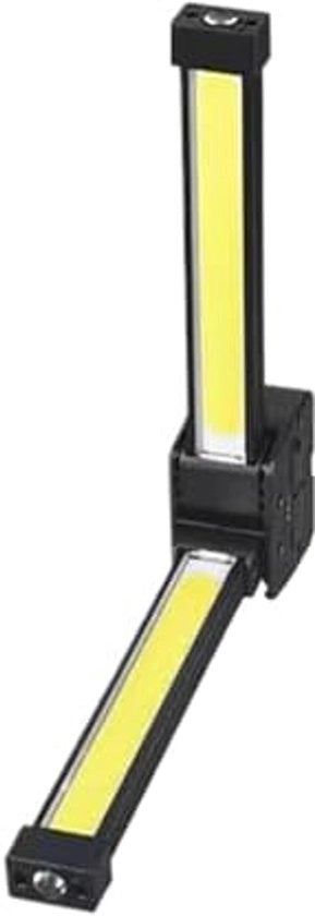 Lampada da palco, lampada portatile ricaricabile, 7 modelli regolabili, impermeabile con gancio, torcia ripiegabile, adatta per esibizioni dal vivo, fitness, fotografia, uso domestico, bodybuilding