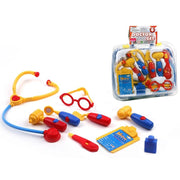 Trade Shop - Valigetta Del Dottore Con Stetoscopio Strumenti Medicali Accessori Gioco Bambini -