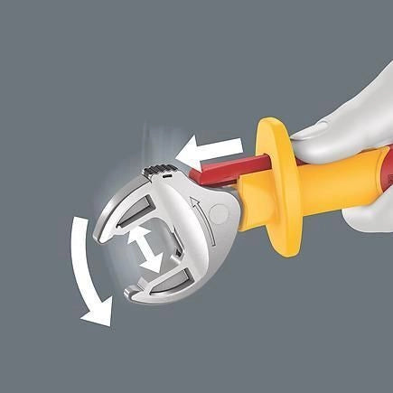 Wera 05020170001 Joker VDE Chiave regolabile autoregolante con funzione cricchetto 7-19 mm colore Arancione Giallo
