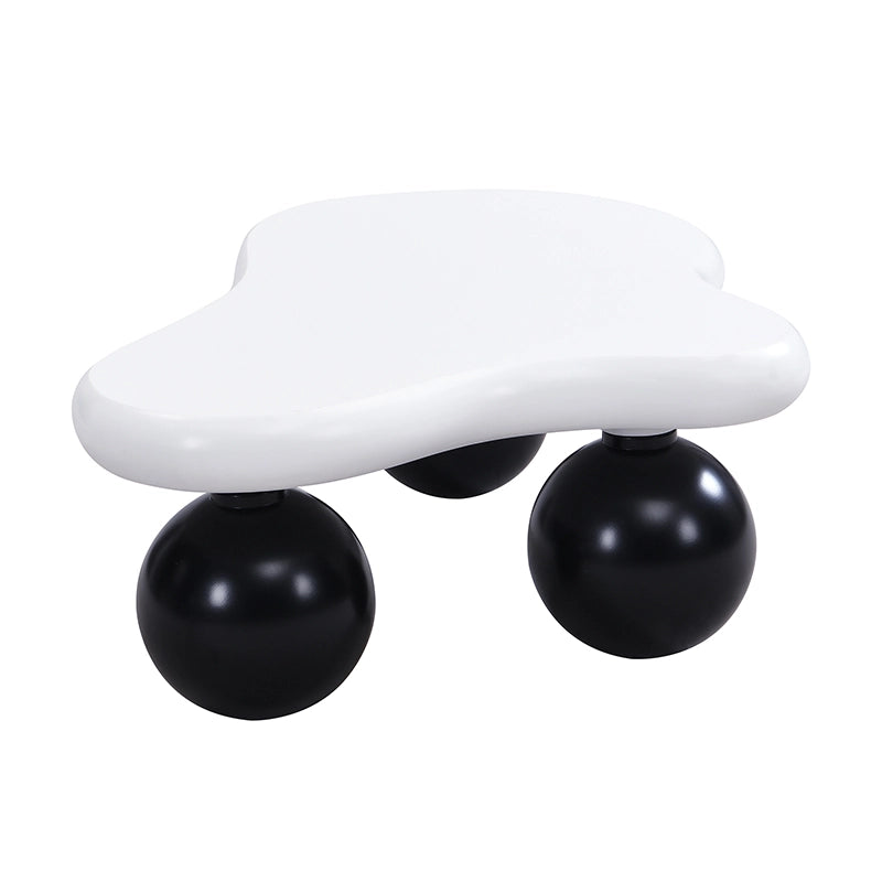 TAVOLINO Cloud 95 x 62,5 x 32 cm MDF Nero/Bianco con LED 16 colori