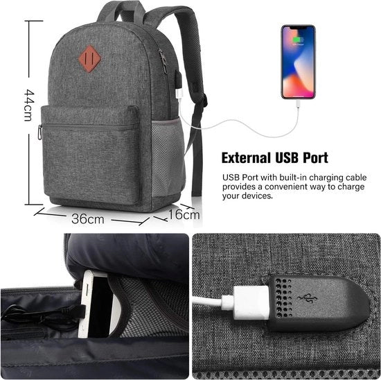 Zak da Uomo e Donna, Borsa per Studente, Borsa a Spalla per Ragazzi e Ragazze, Borsa per Laptop, Borsa per Università, Borsa per Scuola Secondaria, Borsa per Ufficio, Borsa per Viaggio Studentesco