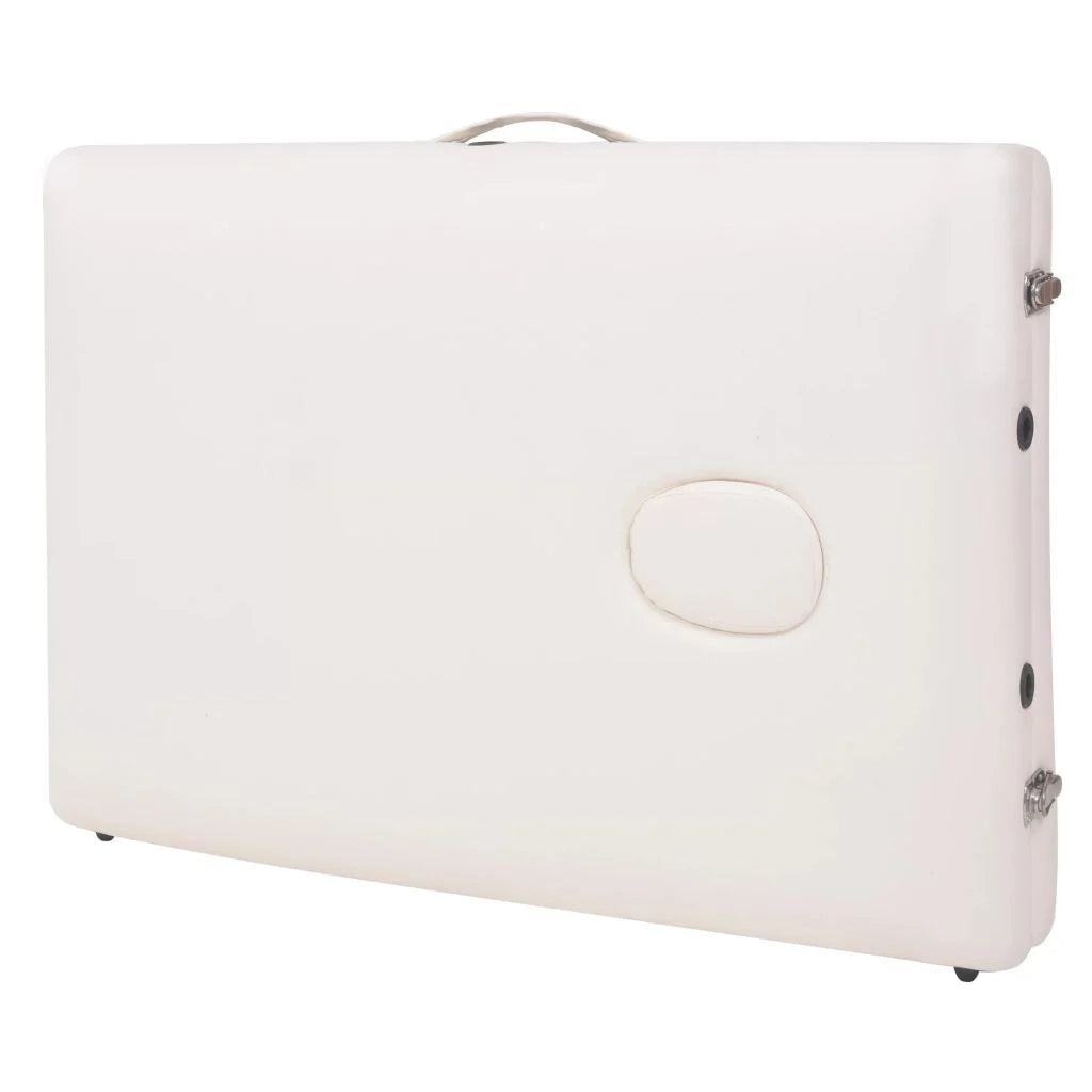 Lettino da massaggio pieghevole a 3 sezioni spessore 10 cm bianco 02_0001868