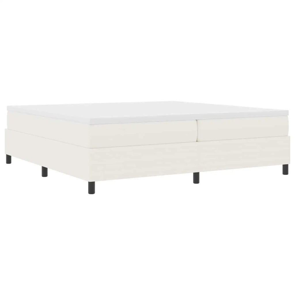 Struttura letto piattaforma Crema 200 x 200 cm Tessuto in Cords 3337429