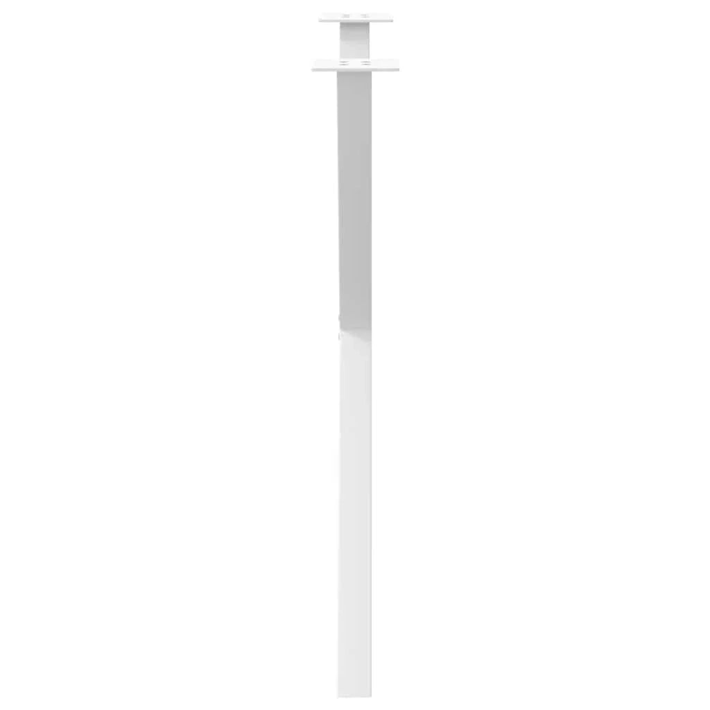 Set di 2 gambe regolabili per tavolo da pranzo a forma di X 80 x 72-73 cm acciaio bianco 02_0057194