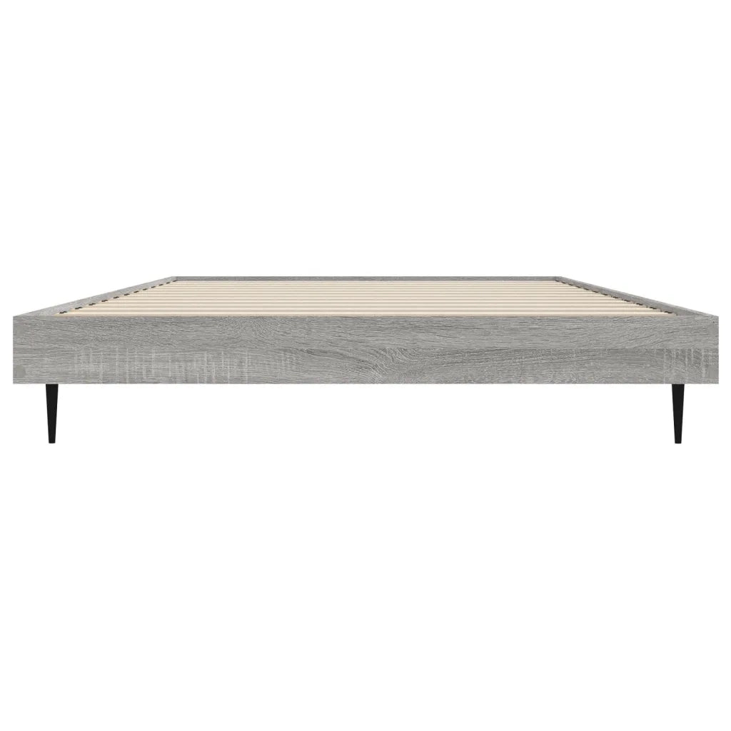 Letto singolo | Letto per adulti | Giroletto Grigio Sonoma 90x190 cm in Legno Multistrato