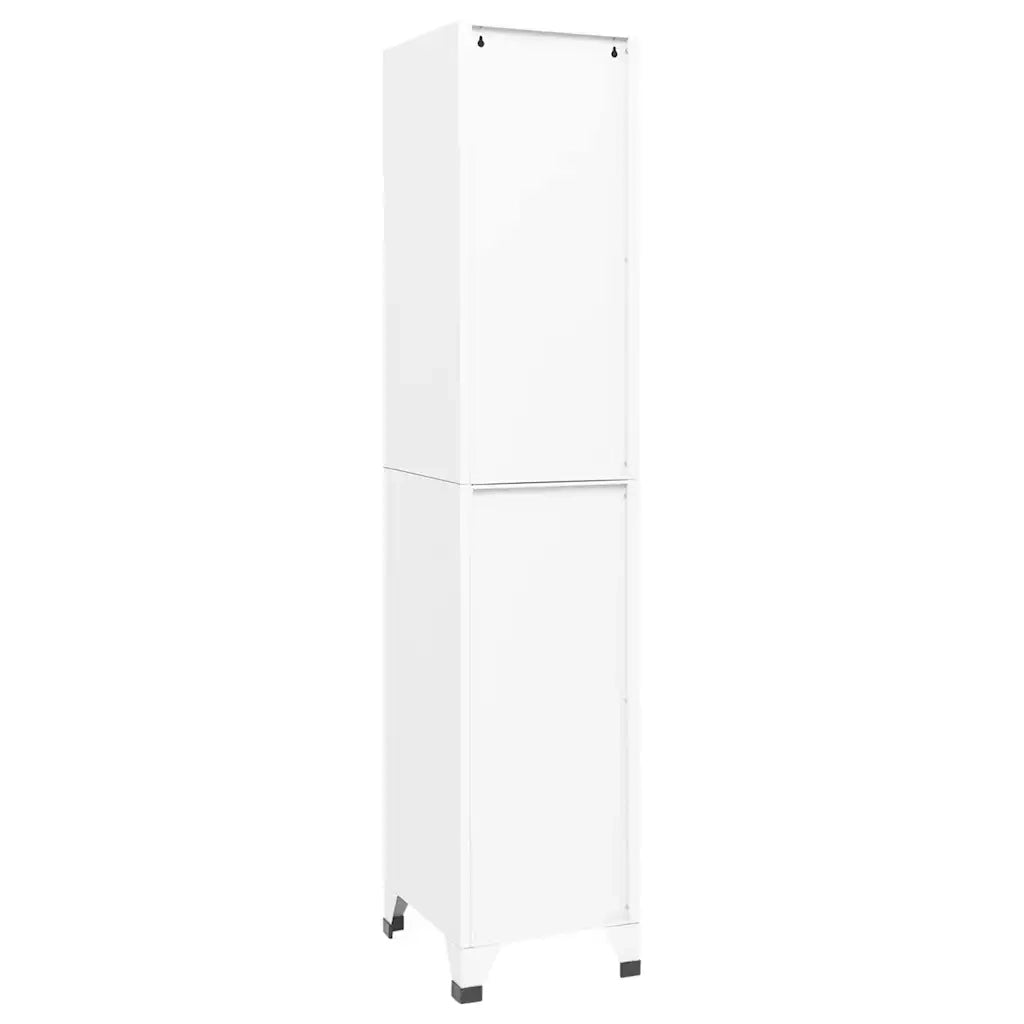 Armoire à casiers Blanc 38x40x180 cm Acier