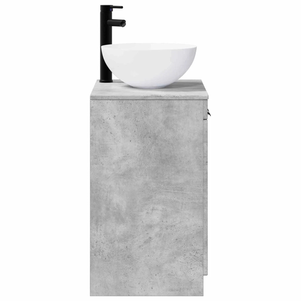 Set di mobili per il bagno Grigio Cemento Legno ingegnerizzato 3404207