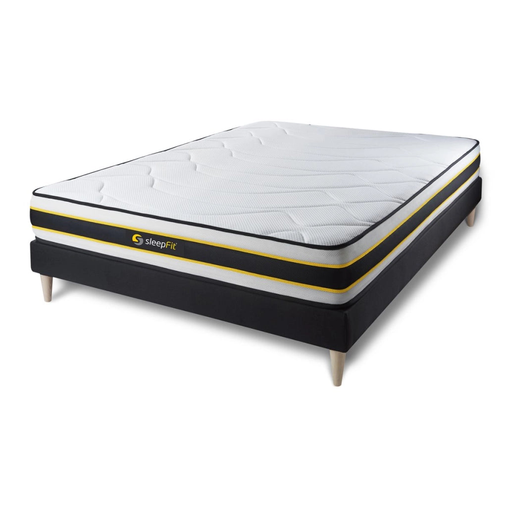 Kit rete e materasso FLEXY 130x220cm - Spessore : 22cm - molle insacchettate e memory foam - rigido