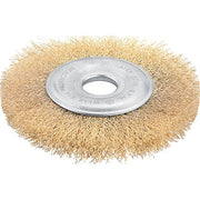 SPAZZOLA ACCIAIO CIRCOLARE + FORO 770505 WOKIN - MM 125 F.MM 22,2- 4 pezzi