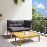 2 Pezzo Legno di acacia Marrone Chiaro
