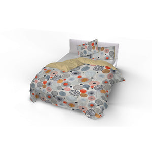 Copripiumino Singolo con Stampa sul Sacco e Federe Doubleface Acquerello