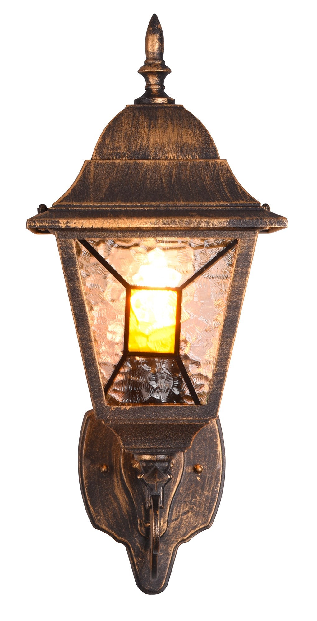 Applique da Esterno Attacco E27 in Alluminio Ruggine