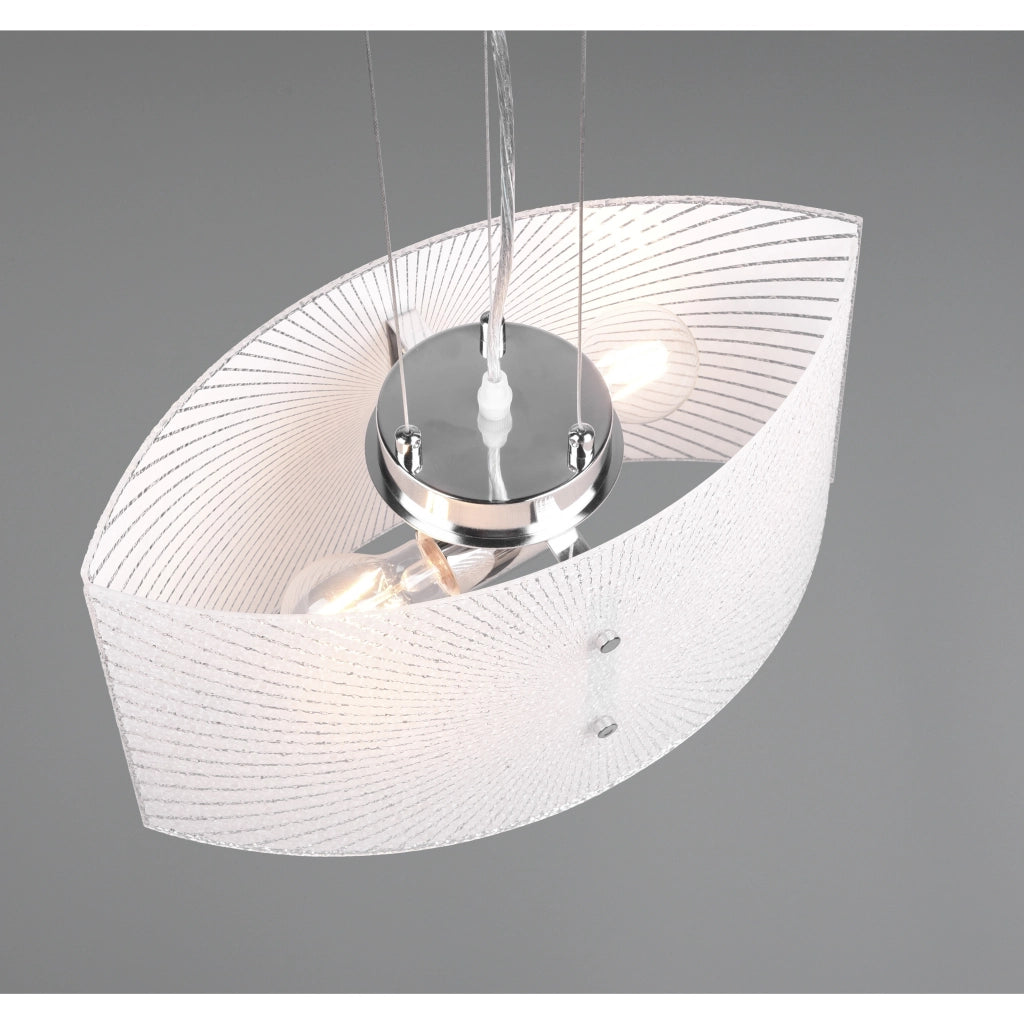 LAMPADARIO ELISA 2X E27 40X20XH150CM CON DOPPIO V