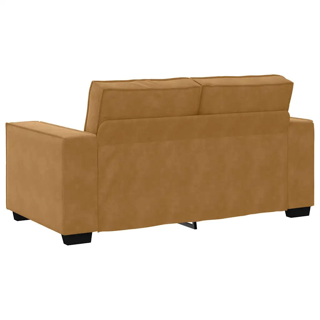 Divano a 2 Posti-Sofa 2 Posti marrone 120 cm in Velluto 386846