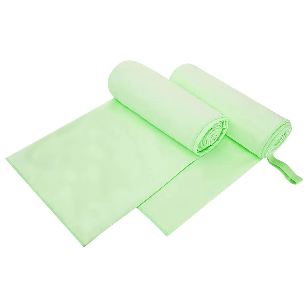Asciugamani Sportivi 2 pcs Verde 200 x 100 cm 42011481