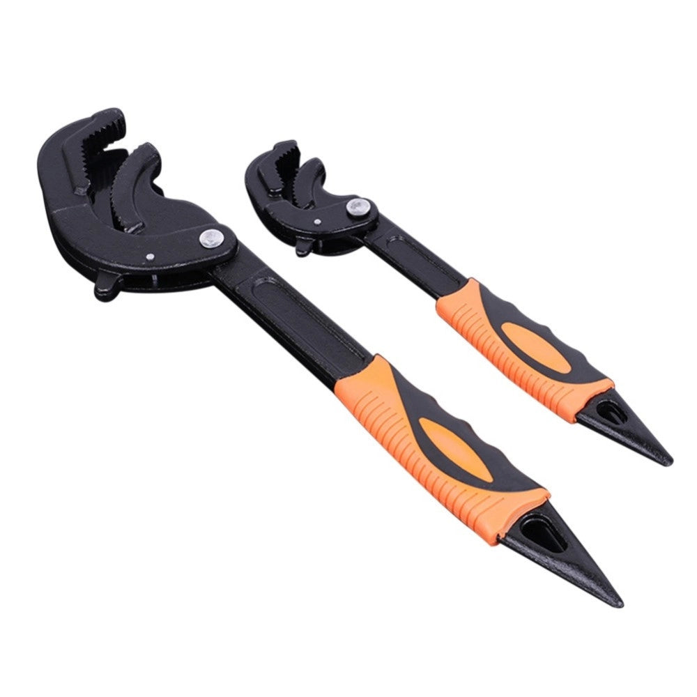 Trade Shop - Set 2 Chiavi A Tubo Levoce Regolabili Multifuonzioni Professionali 260mm 380mm -