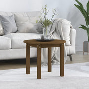Tavolino da Salotto Miele Ã˜ 55x45 cm in Legno Massello di Pino cod mxl 24926