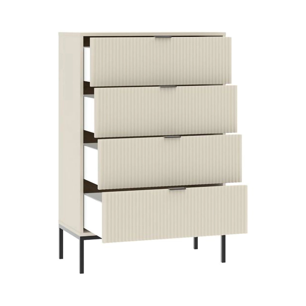 Laleriba, Cassettiera 6 Cassetti, 76x40x116h cm Beige Cashmere