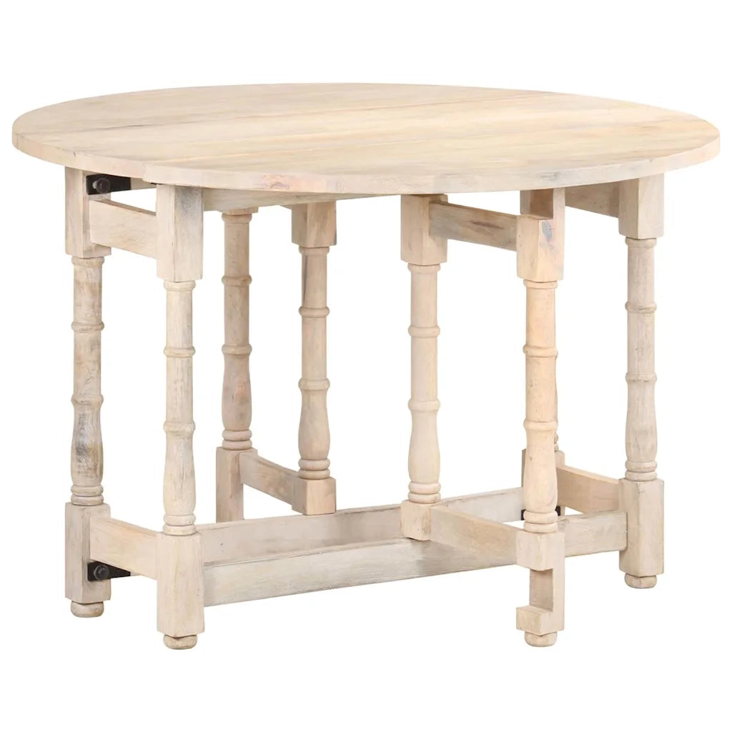 Tavolo da Pranzo Rotondo 110x76 cm in Legno Massello di Mango 321700