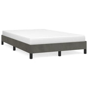 Letto matrimoniale | Letto per adulti | Giroletto senza Materasso Grigio Scuro 120x200 cm Velluto
