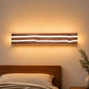 ZMH Lampada da Parete LED Legno 50cm Moderna 3000K 8W per Soggiorno Interni