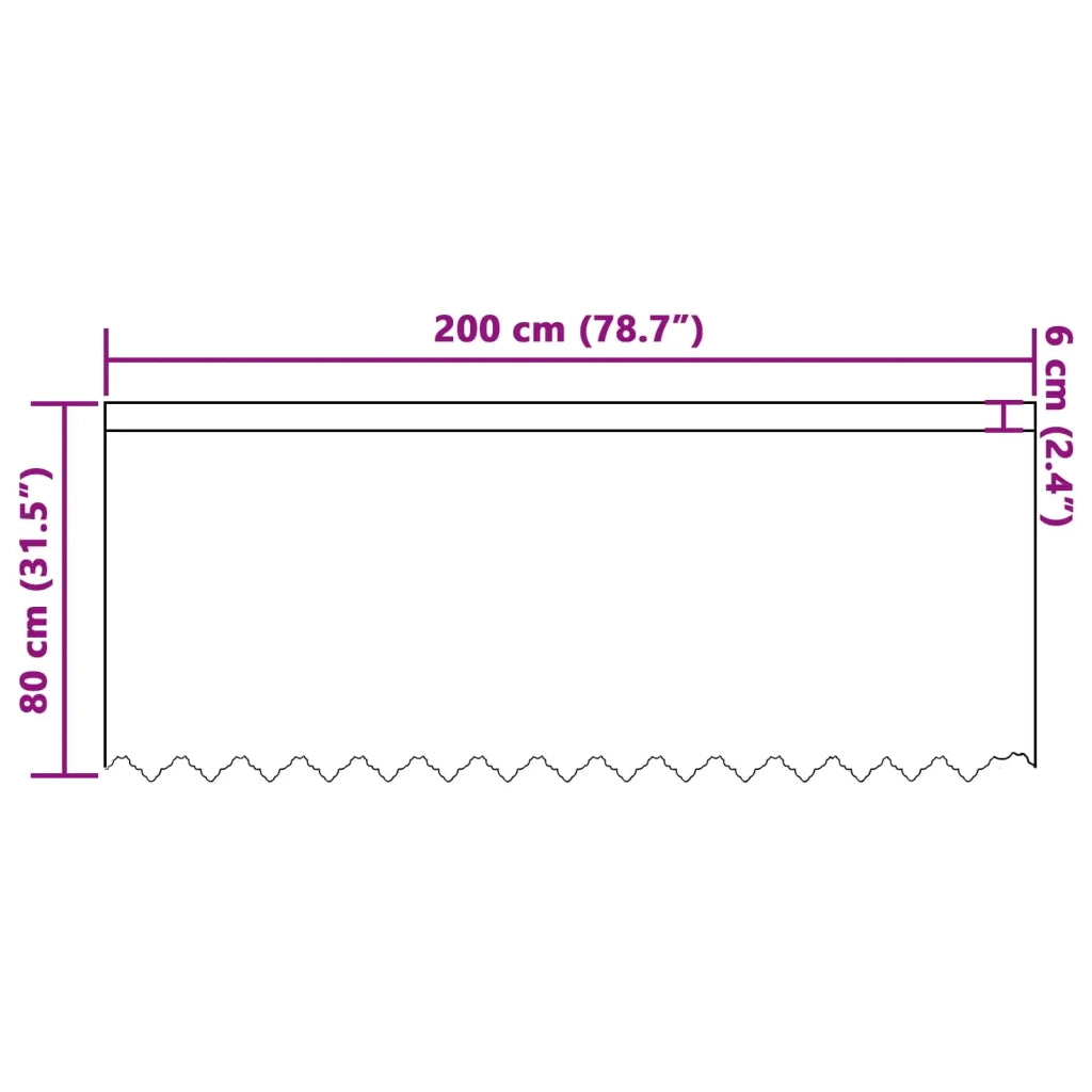 Tenda in Pizzo con tende Floreale Bianco 80 x 200 cm Poliestere 4107761