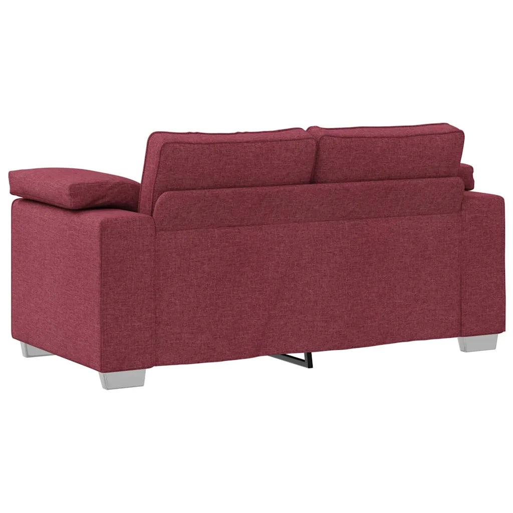 Divano | Divano da soggiorno | Sofa a due posti Rosso Vino 160 cm Tessuto