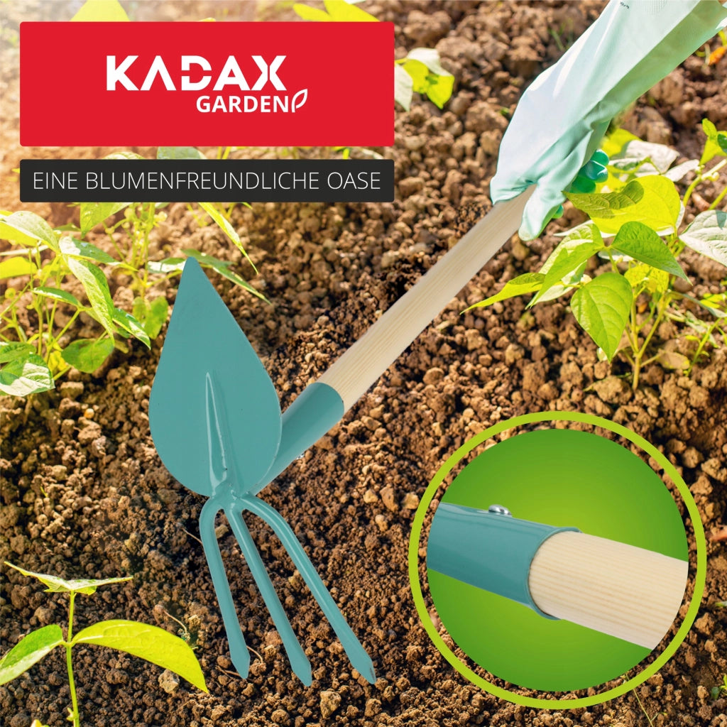 Zappa da giardino KADAX per scavare con forca 8,5 cm, da donna, 134 cm