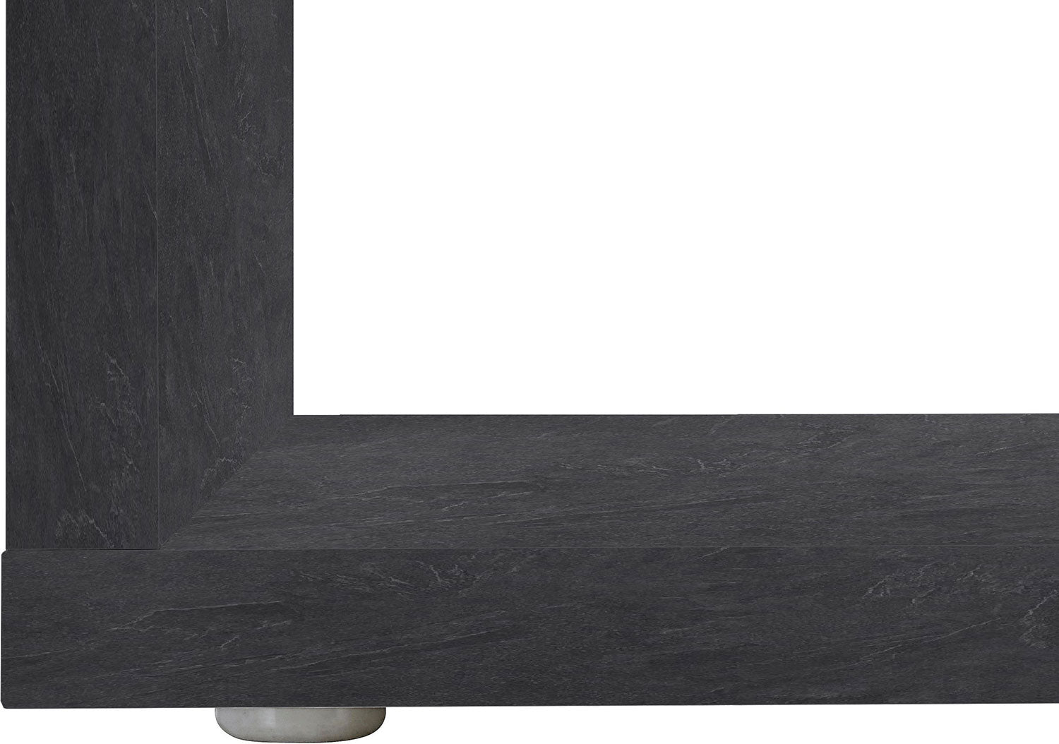 Tavolino a S con Ripiani a Giorno 55x41,5x55 cm Zeta Report Grigio