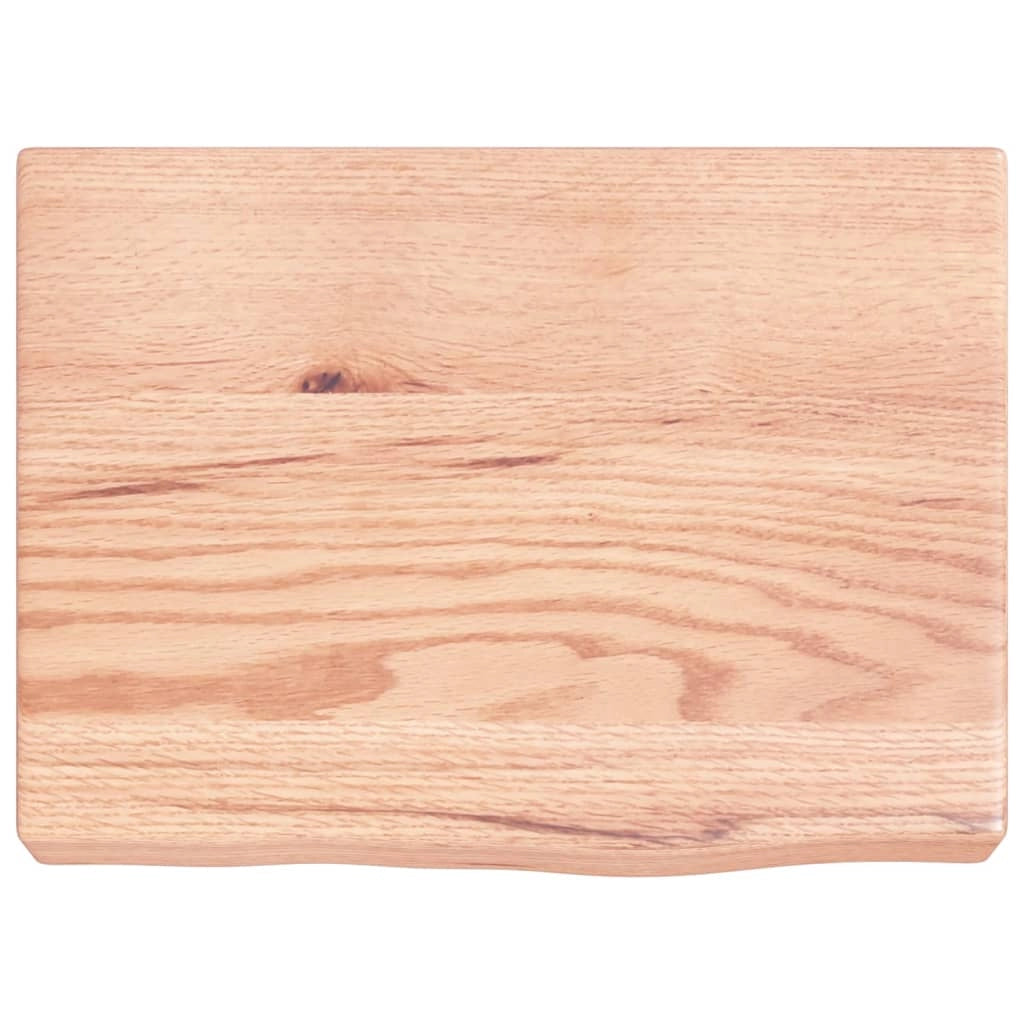 Piano Bagno Marrone 40x30x(2-6) cm Legno Massello Trattatocod mxl 102808