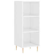 Buffet credenza cassettiera mobiletto mobile contenitore organizer per cucina soggiorno finitura lucida 34,5 x 32,5 x 90 cm legno ingegnerizzato bianco 02_0030586
