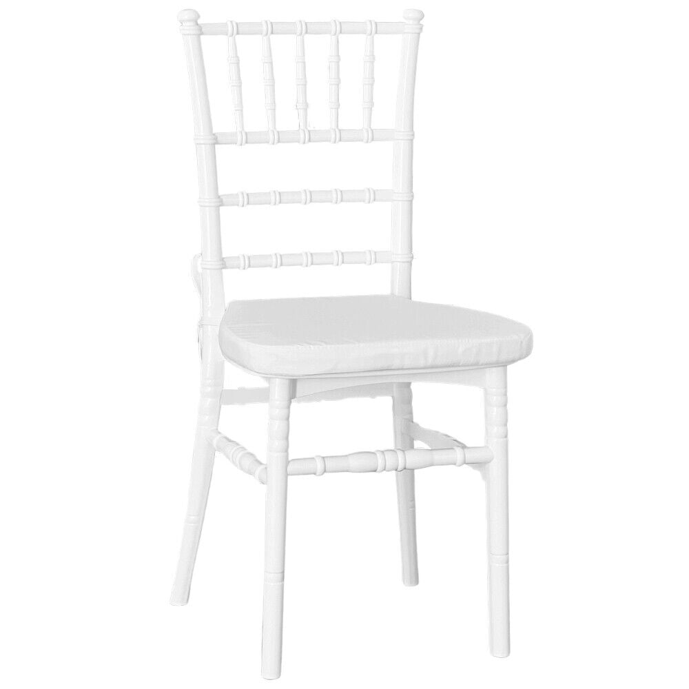 Sedia chiavarina bianca modello rinforzato con innovativo cuscino antiscivolo