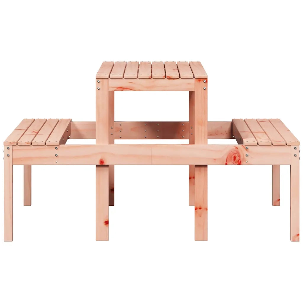 Tavolino da Giardino | Tavolo da Picnic 110x134x75 cm in Legno Massello di Douglas