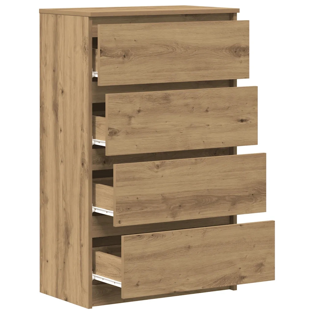 vidaXL Credenza Rovere Artigianale 60x35x98,5 cm in Legno Multistrato