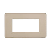 Placca Slim Sottile 4P Serie Moon Colore Sabbia Compatibile Con Bticino Axolute Air