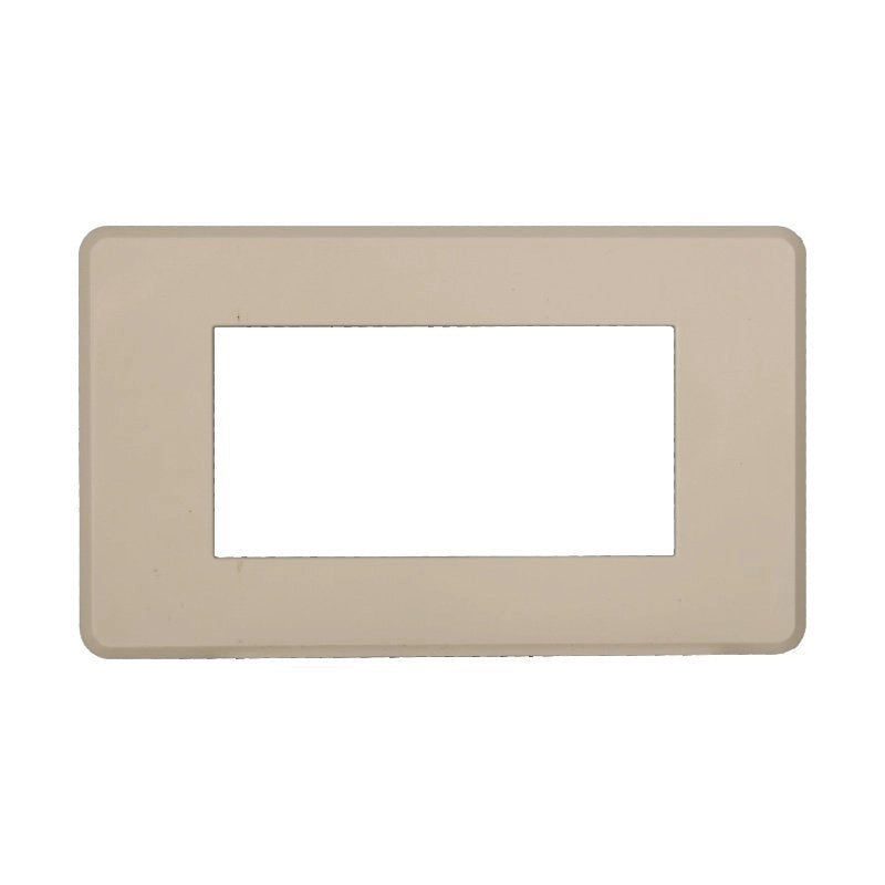 Placca Slim Sottile 4P Serie Moon Colore Sabbia Compatibile Con Bticino Axolute Air