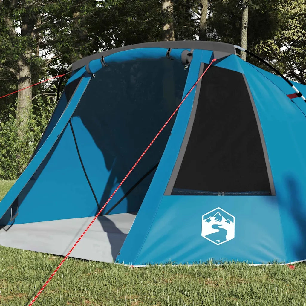 Tenda Tunnel per 3 Persone 3 persona Blu e Grigio 42004051