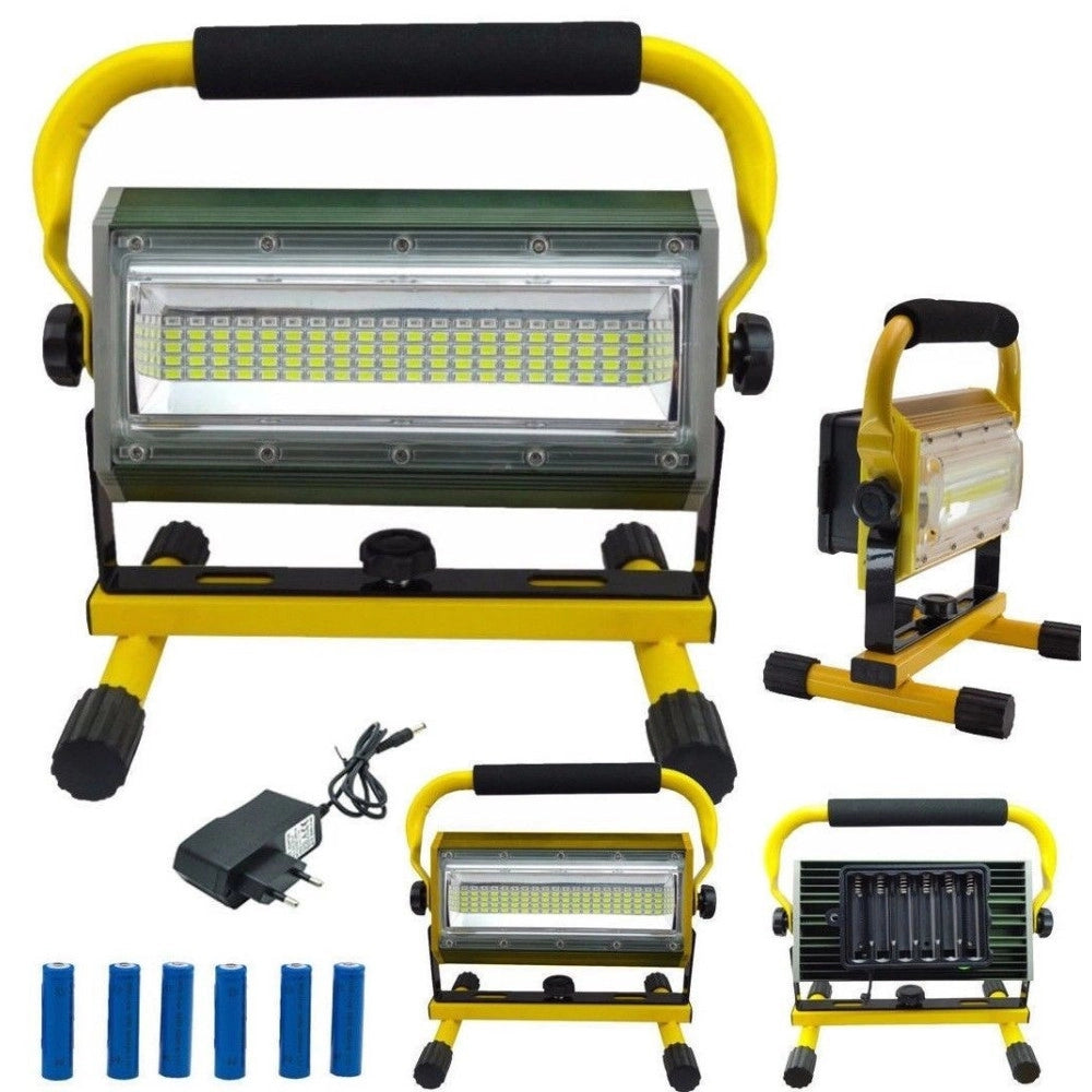 Trade Shop - Faro Faretto Lampada Batterie Ricaricabile Portatile Esterno 100w Led W812 -