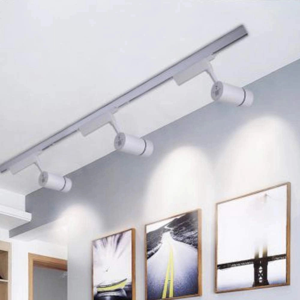 Trade Shop - Faretto Da Binario Led Cob 30 W Bianco Faro Soffitto Proiettore Luce F-30w-07ac -