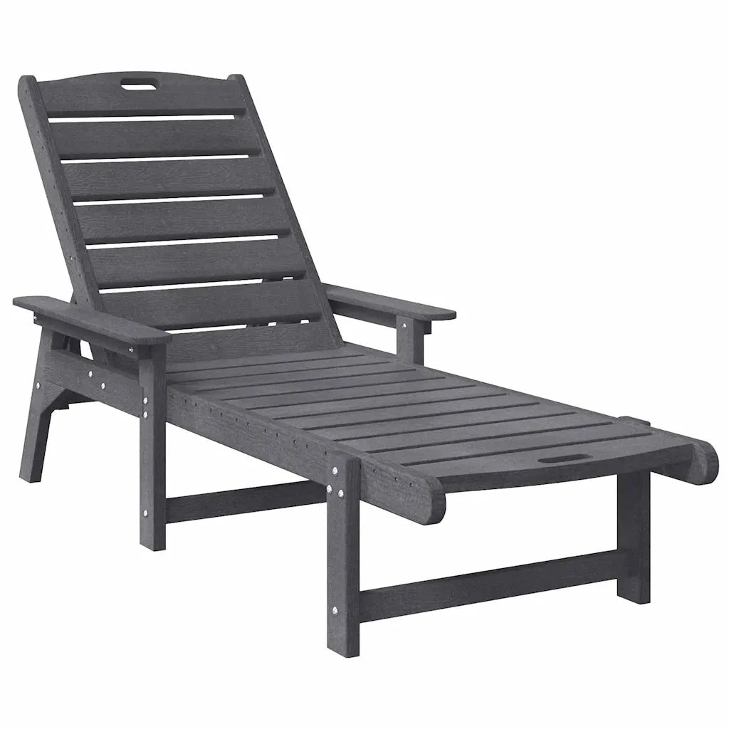 Lettino da sole Grigio chiaro 195,5 x 53 x 98,5 cm HDPE 42006640